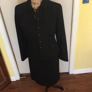 Ann Taylor LOFT military style suit